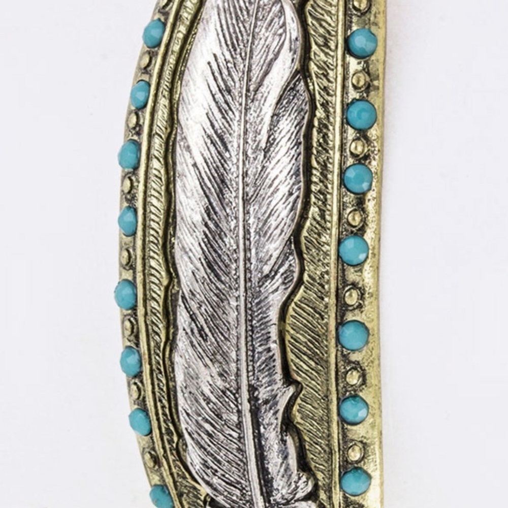 Feather Drawstring Cuff - Picture 5 of 5